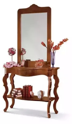 Immagine prodotto di Console di design Tavolo da toilette Tavolo cosmetico Specchio Tavolini da toilette Nuovo