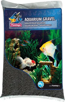 Produktbild von Flamingo Kies schwarz, Inhalt: 9 kg