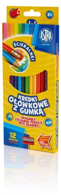 Produktbild von ASTRA Dreieckige Buntstifte 12 Stück