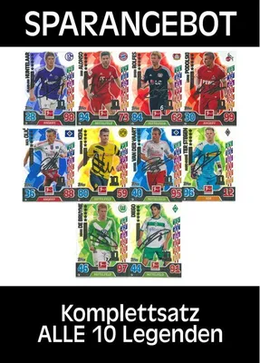 Produktbild von Match Attax 2017/18 alle 10 Legenden komplett 17/18 Legende
