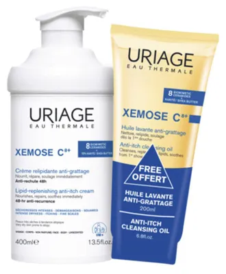 Immagine prodotto di Uriage Xemose Crema rimpolpante lipidica + Olio detergente Crema 400ml/Olio 200ml 600 ml