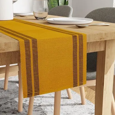 Produktbild von Famanu Esszimmer-Set (6 Platzsets + 1 Tischläufer) - moderne Farben und Designs