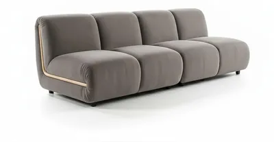 Produktbild von KAWOLA Modulsofa LAYLA 2-Sitzer 2 Module Velvet taupe