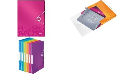 Produktbild von Plastový box s gumičkou Leitz WOW žltý