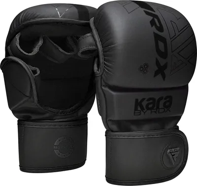 Produktbild von RDX MMA Boxhandschuhe Grappling-Training Kickboxen Kampf Muay Thai, Leder Sparring Mitts, Matt