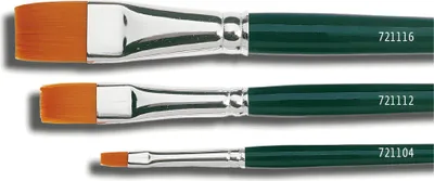 Productafbeelding van KREUL Haarpinsel Hobby Line BASIC, Nylon, flach, Gr. 0