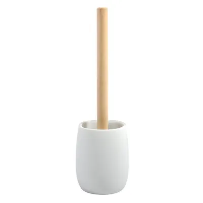 Produktbild von Spirella "Sven" WC Bürste Toilettenbürste aus Polyresin 35x10cm Weiß Holz