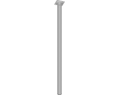Obrázek produktu pro Nábytková noha - ⌀ 30 mm, stříbrná