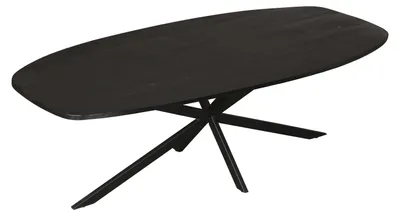 Produktbild von Villa Möbel Esstisch Noble dänisch oval aus Mangoholz 200 x 100 cm mit Matrixgestell