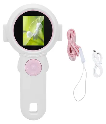 Immagine prodotto di Microscopio per bambini, schermo HD da 2,0 pollici, videocamera digitale portatile, ingrandimento 1000x, giocattolo educativo scientifico per bambine e bambini di
