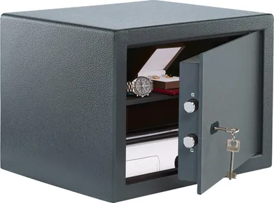 Produktbild von BURG-WÄCHTER PS 130 K, Wandtresor, Grau, Schlüssel, 40,3 l, Stahl, 440 mm