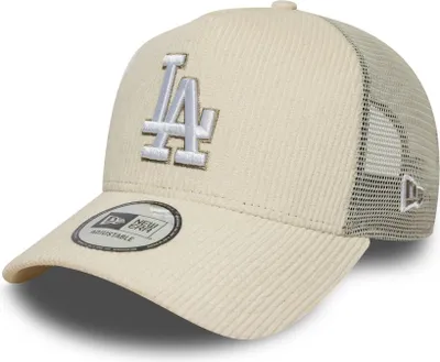 Produktbild von New Era 9FORTY A-Frame Trucker Cap LA Dodgers MLB Cord beige
