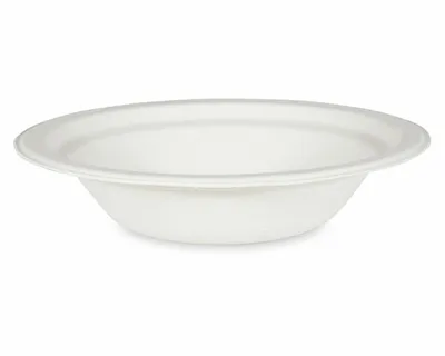 Produktbild von 40x  Suppenteller Salatschalen Schale rund Zuckerrohr 400ml Ø 18 x 4 cm