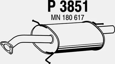 Produktbild von VEGAZ MIS-218 Endschalldämpfer für MITSUBISHI Lancer VII Limousine (CSA, CTA) Auspuff