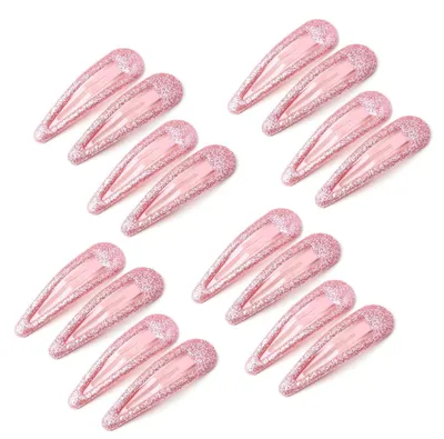 Productafbeelding van 16 haarspelden voor meisjes, kleurrijke glinsterende haarclips met pailletten, in snoepkleuren, geschikt voor kinderen en dames