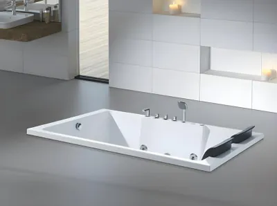 Image de Whirlpool Baignoire de massage Spa Bain bouillonnant Baignoire encastrée 180x120 cm
