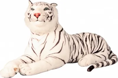 Produktbild von XXL Tiger Plüschtier Weiss 1,10 m Kuscheltier