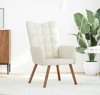 Immagine prodotto di Sedia Relax Crema in Velluto