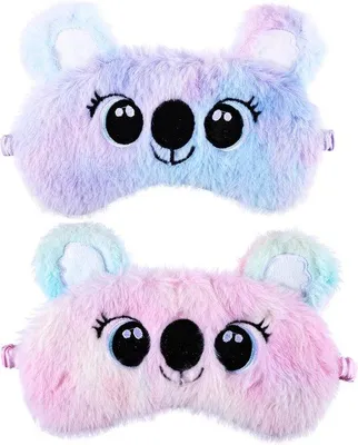 Produktbild von Famanu Schlafmaske für Kinder - 2 Stück - Niedliche Tiere