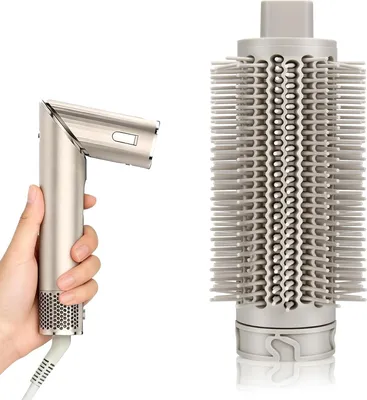 Productafbeelding van Ronde Volumeborstel - Styling Opzetstuk - Haar Volume Creëren - Verbeterde Borstelharen - 100 g - Zwart