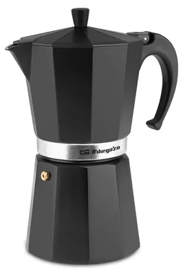 Productafbeelding van Orbegozo KFN 1210, Moka-kan, zwart, aluminium, voor 12 kopjes