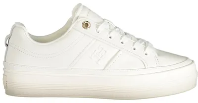 Produktbild von Moderner Damen-Sportschuh in Weiß mit Schnürsenkeln und Logo-Print