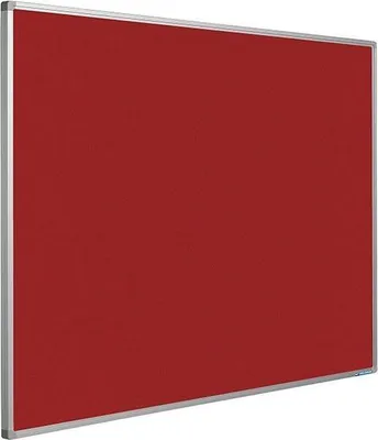 Image de Tableau d'affichage souple 16 mm, rouge, 120 x 180 cm