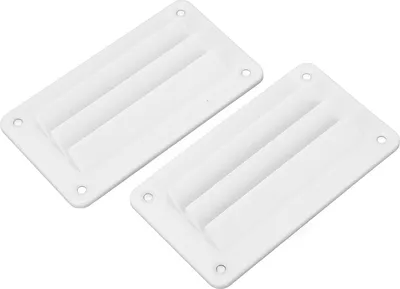 Obrázok produktu pre 2ks RV Air Vent Louver Profesionálna kúpeľňa Kancelária Ventilačné výstupné mriežky Louver pre loď Yacht Home White