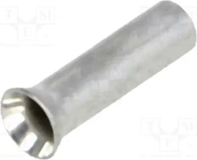 Produktbild von 50x Kabelschuh: Hülse 6mm Kupfer 0,75mm2 unisoliert verzinnt BM 01502 Bootlace fer