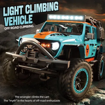 Productafbeelding van RC Auto – 4x4 Monstertruck – 1:20 Schaal – Klimvoertuig – Waterdicht – 3 Batterijen – 80 Meter Bereik