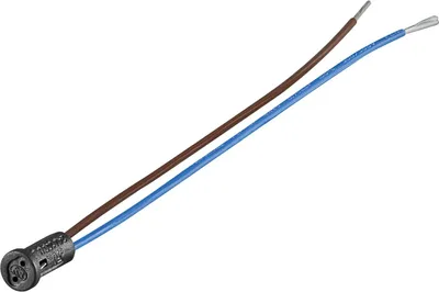Produktbild von G4 Lampenfassung mit Zwillingslitze max. 100 W/24 V (DC), 0,15 m Kabel, PPS