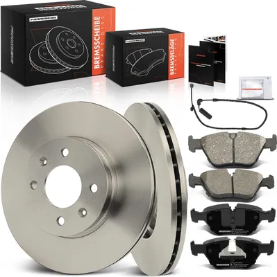 Image de Frankberg 2x disques de frein 4x plaquettes de frein avant pour BMW Série 5 E39 Série 5 Touring 2.0L 2.2L 2.5L 2.8L 2.9L 3.5L