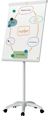 Produktbild von Nobo 1915702, Vertikal, Stahl, Weiß, 5 Rad/Räder, 700 mm, 700 mm