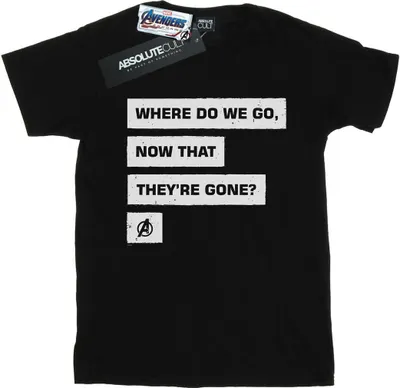 Immagine prodotto di Marvel - Maglietta da uomo "Avengers Endgame Where Do We Go" BI8703 (3XL) (nero)