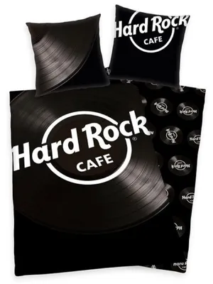 Produktbild von Hard Rock Cafe Bettwäsche Schallplatte 155 x 220cm Übergröße