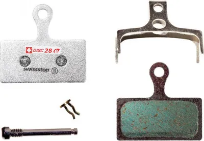 Image de SwissStop 28 E - Plaquettes de frein à disque pour vélo électrique Shimano 28, gris - freinage puissant et silencieux...