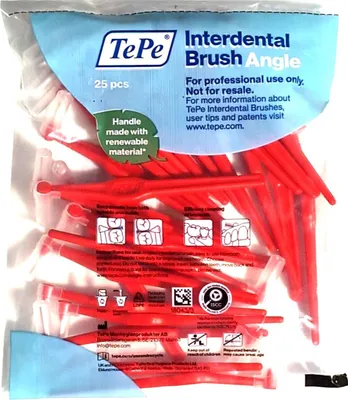Produktbild von TePe Interdental Brushes Angle Red 0.5mm 25 Count