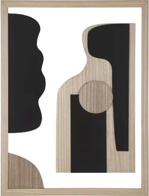 Produktbild von Mauro Ferretti MDF-Wandpaneel Astry natur schwarz 60x2x80 cm