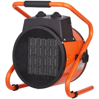 Obrázek produktu pro Qlima EFH6020, Elektrický přímotop s ventilátorem, IP20, Vnitřní a venkovní, Podlaha, Černá, Oranžová, Kov