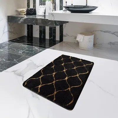 Produktbild von Bosdela Badezimmerteppich Set - 70x120 cmInfinity Black