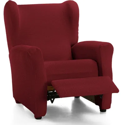 Image de Housse de fauteuil inclinable réglable, couleur bordeaux