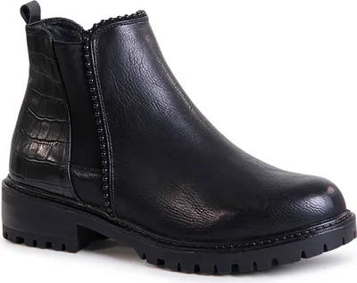 Produktbild von topschuhe24 1667 Damen Stiefeletten Chelsea Boots , Farbe:Schwarz, Größe:39 EU