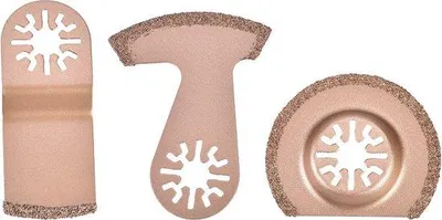 Produktbild von Universalwerkzeug-Sets mit Doppelschneide-Klingen für Holz, Metall und Kunststoff - 3er Set