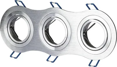 Immagine prodotto di V-TAC plafoniera 3xGU10 rotonda alluminio spazzolato VT-784
