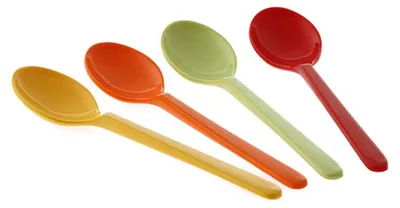 Produktbild von 4er Set kleine Löffel 'RAINBOW' - hochwertiges Melamin
