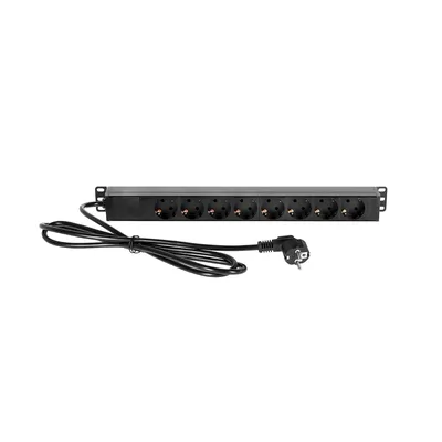 Immagine prodotto di Adam Hall Cables 87471 - Distributore di alimentazione da 19" 1U a 8 vie con interruttore