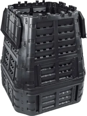 Obrázok produktu pre vidaXL Záhradný kompostér čierny 93,3x93,3x113 cm 740 L