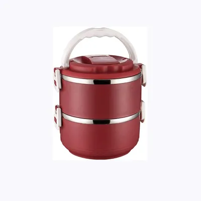 Produktbild von Doppelschichtige isolierte Lunchbox, tragbare Bento-Box aus Edelstahl für Erwachsene, versiegeltes Handgeschirr, geeignet für Studenten und Arbeit