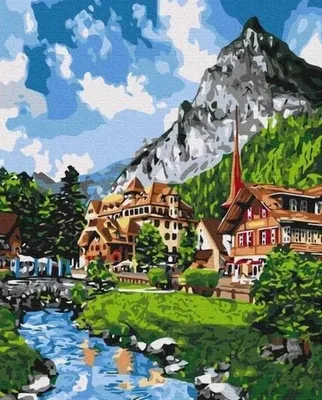 Zdjęcie produktu dla Malowanie po numerach Krajobraz 40x50 cm
