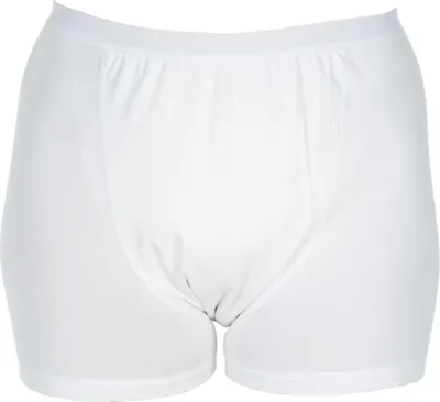 Produktbild von Inkontinenz-Boxershorts, Damen, Suprima, Baumwolle, Weiß, Größe 40/42